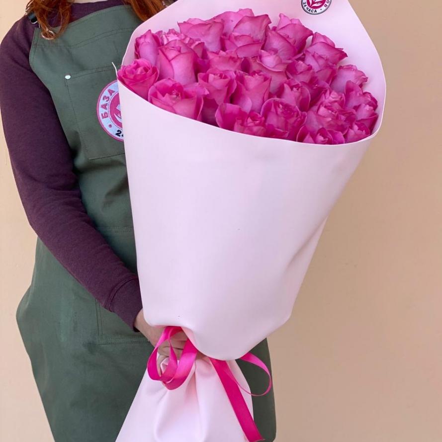 Букеты из розовых роз 70 см (Эквадор) код товара  175032
