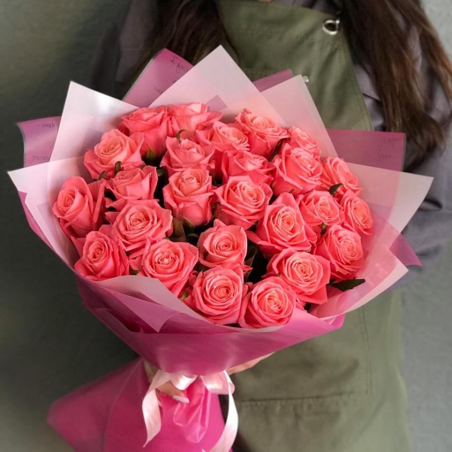 Розовые розы 50 см 25 шт. (Россия) articul: 311355