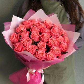 Розовые розы 50 см 25 шт. (Россия) articul: 311355