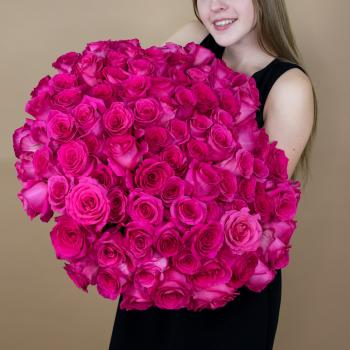 Букет из розовых роз 75 шт. (40 см) (артикул  82467)