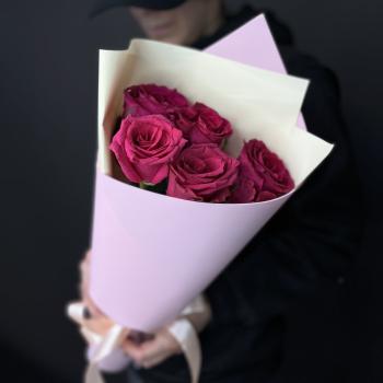 Букеты из розовых роз 40 см (Эквадор) (№ - 82926)